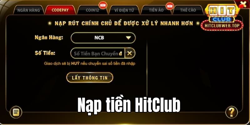 Nạp tiền Hitclub